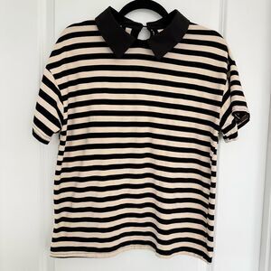 YIFUQUIN | Striped Collared Shirt
